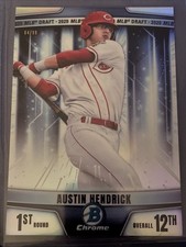 Austin Hendrick Oversize TOPPS Chrome 1st 2020 Draft 1st Round 12th REDS 64/99