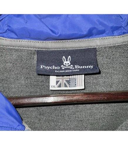 Physco Bunny Zip Up Hoodie Men’s Grey Blue Jacket 2XL - Preowned - Bild 4 von 4