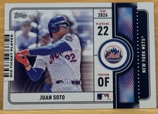 2026 Topps Series 1 Baseball Juan Soto Big Ticket Player New York Mets BTP-11