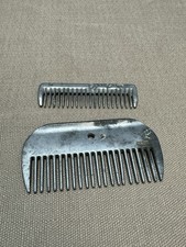 Aluminium Horse Mane Tail Comb LOT of 2 Made In England Japan Vintage
