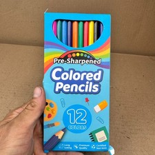 Pre-Sharpened Colored Pencils 12 Colors Box A...