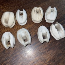 8 Vintage Porcelain Egg Electrical Insulators 1940’s