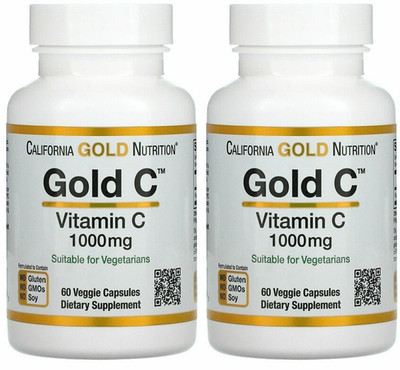 California Gold Nutrition Gold C 1000mg 60 cáps    Pack of 2