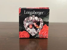 Vintage Longaberger Pewter Heart Tie-On / Mini Picture Frame: Accessory/Ornament
