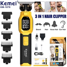 Pro T-Blade Liner Hair Clippers Trimmer Shaving Cutting Beard Cordless Barber BK