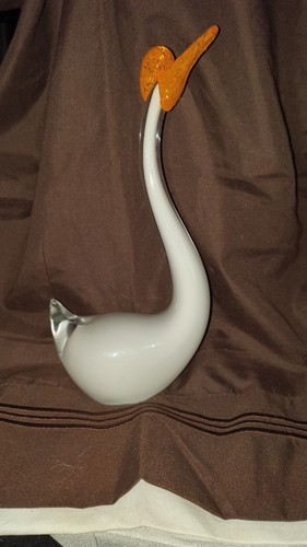 Murano Glass Swan Figureen.Handblown.9.5" Tall - Picture 3 of 6