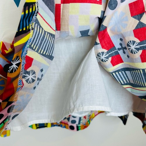 ModCloth Style Study Its A Small World Skirt Size Medium Cotton A-Line Retro - Picture 7 of 16
