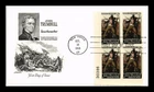 Dr Jim Stamps FDC John Trumbull Battle Of Bunker Hill Plate Block Artmaster