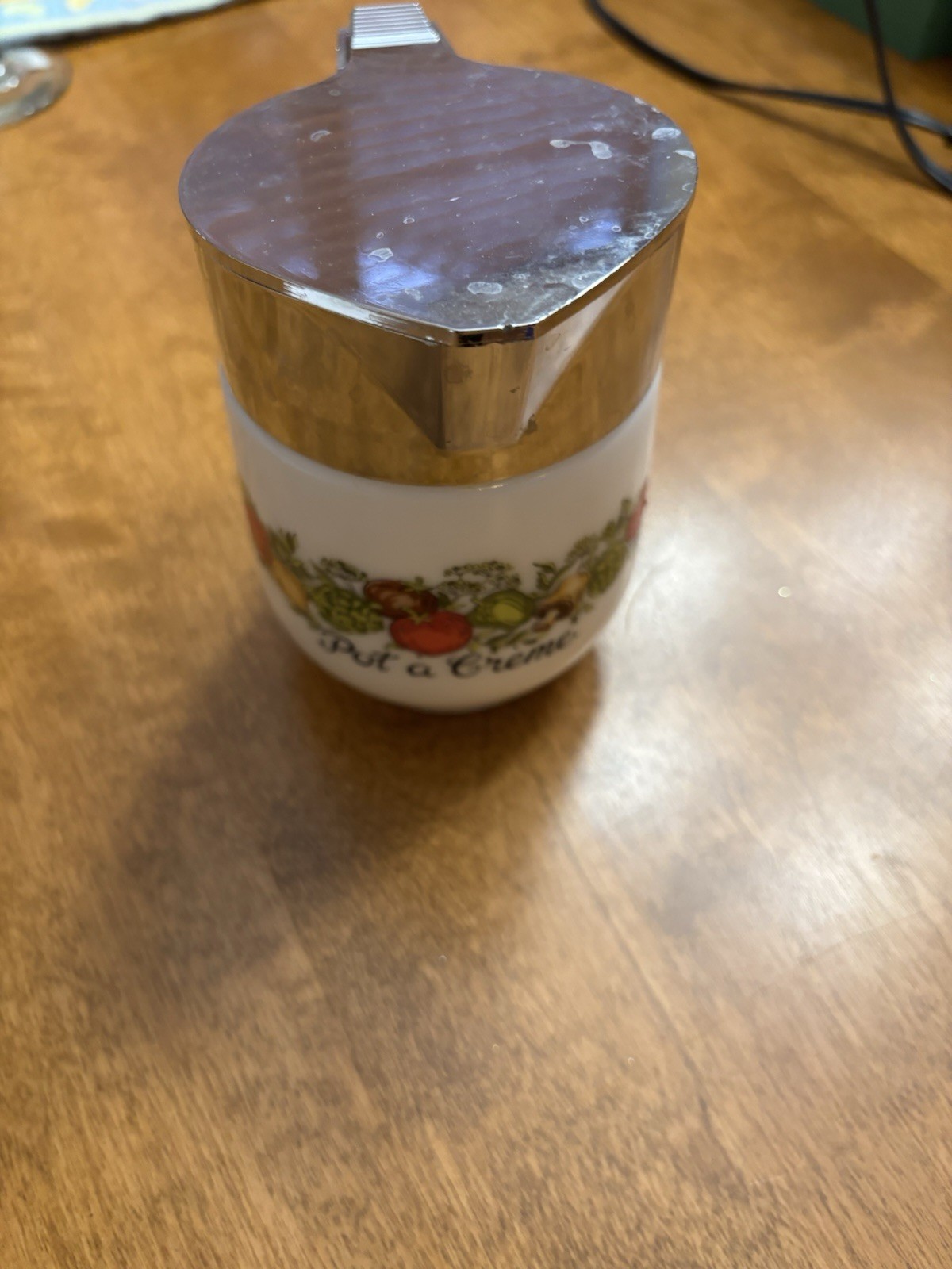 Gemco Corning Creamer Pot A Creme Vintage Coffee Cream Milk USA