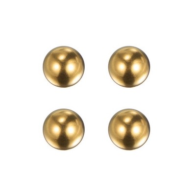 4pcs 15mm Precision Solid Brass Bearing Balls for Bearings Valves Decoration