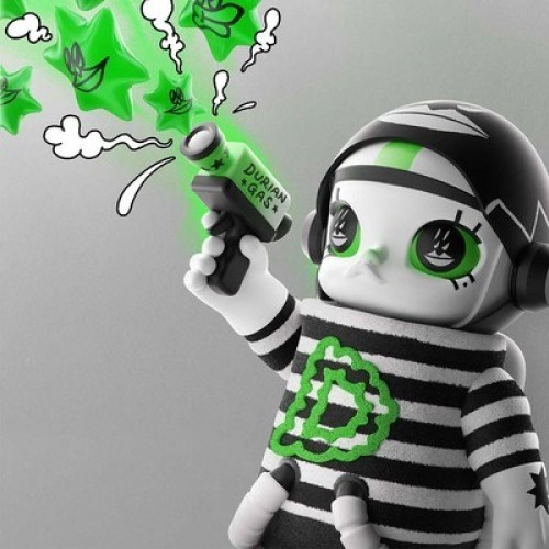 POP MART MEGA SPACE MOLLY 400% LALA COMPANY-DURIAN MAN RADIO