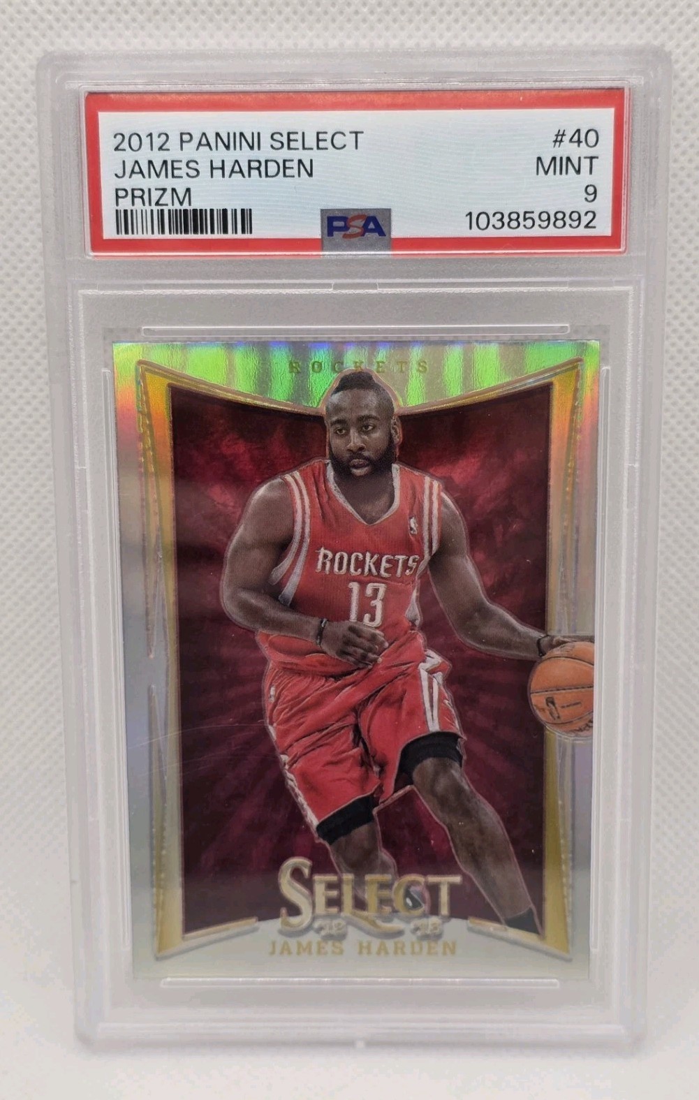 2012-13 Select Silver Prizm James Harden PSA 9