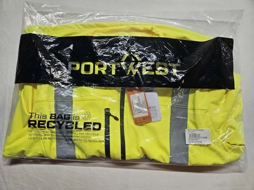 Portwest US428 Hi-Vis Reflective Softshell Waterproof Safety Work Jacket ANSI XL image 2