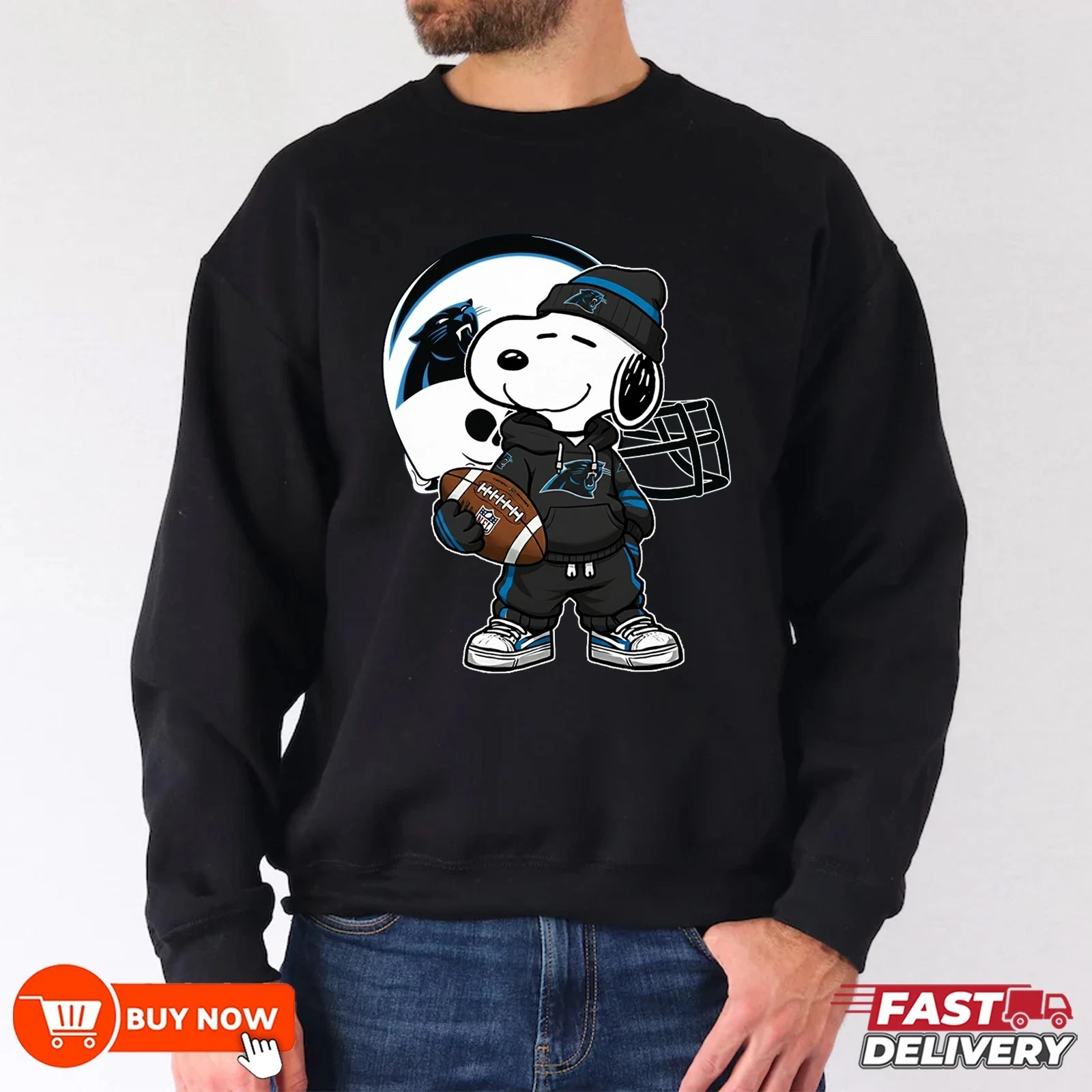 Carolina Panthers Football Sweatshirt