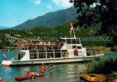 Steamer inland navigation Seabed at Millstaettersee Kaernten