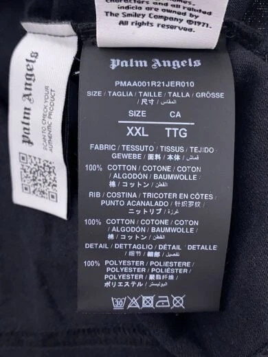 Palm Angels T shirt XXL cotone BLK pmaa001r21jer0101030