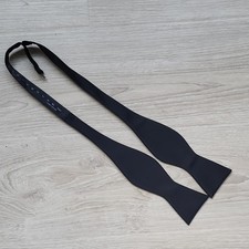 Men's Formal Solid Black Bow Tie Accessory Classic Style Self-Tie Solid Black