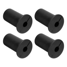 4Pack Wall Grommets for Cables 3/4" Cable with 7mm Hole Silicone Black