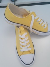 Schöner Leinen Sneaker Schuh👟 💛gelb Neu Gr.40 wie CHUCKS CONVERSE
