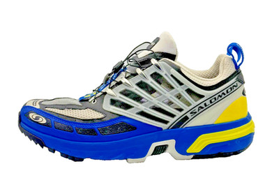 Salomon ACS Pro Advanced Lapis Blue Black Buttercup Mens 12.5 472188 Quicklace