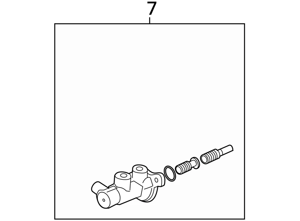 2015 Hyundai Santa Fe Brake Master Cylinder 4WD OEM 111K Miles Used 585102W800 - Image 4 of 4