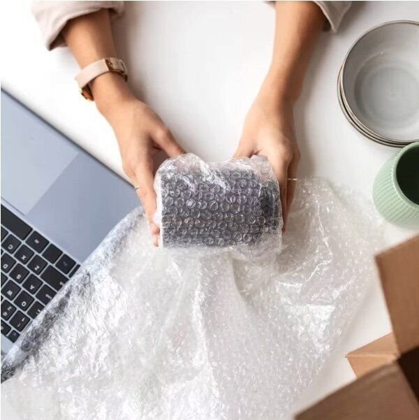 3/16" SH Small Bubble Cushioning Wrap Padding Roll 1400'x 12" Wide Perf ...