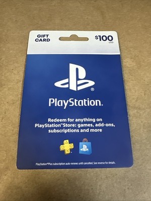 Sony Playstation Gift Card Fast shipping $100 - Physical Card Shipped