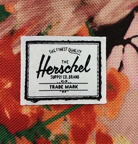 Mochila de viaje compacta Herschel Supply Co. Bloom de lona floral Nova nueva sin etiquetas - Imagen 7 de 8