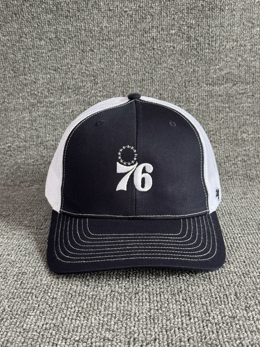 '47 Brand Philadelphia 76ers Trucker Snapback Navy White Mesh Back Hat
