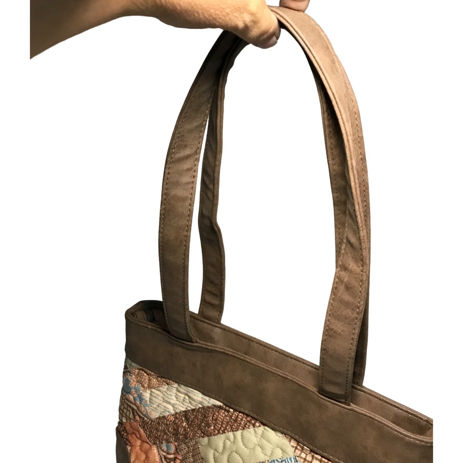 Donna Sharp Quilted Patchwork Tote Shoulder Bag M… - image 14