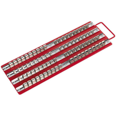 ROT 1/4'' 3/8'' & 1/2'' Vierkant Bithalter Tablett - Haltestange Aufbewahrung