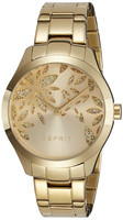 Esprit Women's Lily Dazzle Quartz Watch With Gold Dial Analogue Display And Gold Esprit Women's Lily Dazzle Quartz Watch With Gold Dial Analogue Display And Gold