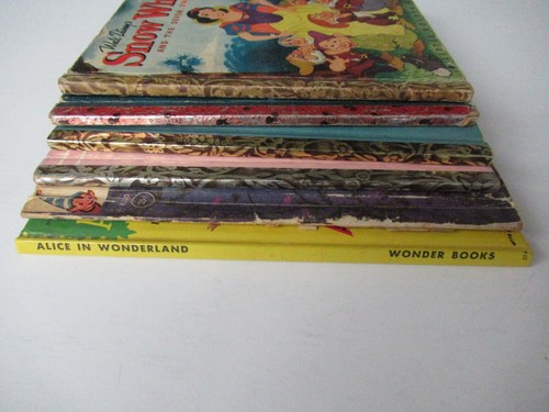 6 VINTAGE DISNEY BOOKS, GOLDEN, WONDER, SNOW WHITE, SLEEPING BEAUTY, CINDERELLA - Picture 3 of 19