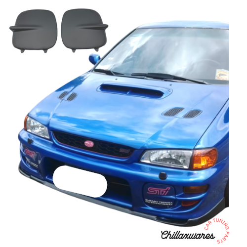 Black Fog Light Covers for 19972001 Subaru Impreza STI GC8 2/5 Door