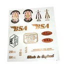 For Bsa Vintage Motorcycle Sticker Set Water Transfer