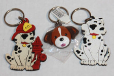 Lot 3 Cute Puppy Dog Keychains