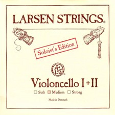 Larsen Soloist 4/4 Cello A and D Combo Pack, Medium Gauge, Authorized Dealer