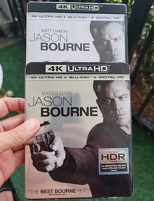 Jason Bourne (4K Ultra HD, Blu-ray, No Digital, With Slipcover 2016)