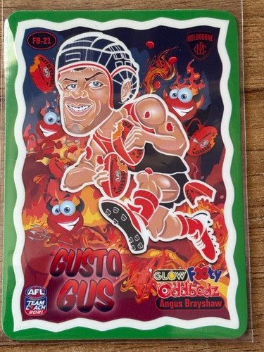 2021 AFL Teamcoach Footy Odd Bodz Glow or Glitz Cards .Single Cards.Very Good. - Picture 25 of 43