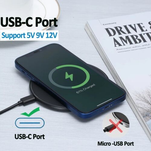100W Fast Wireless Charger Charging Pad For iPhone 15 14 13 12 11 X & Samsung UK - Picture 4 of 6