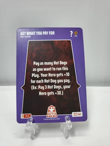 2024 Bo Jackson Battle Arena - Get What You Pay For Play Card #PL-3