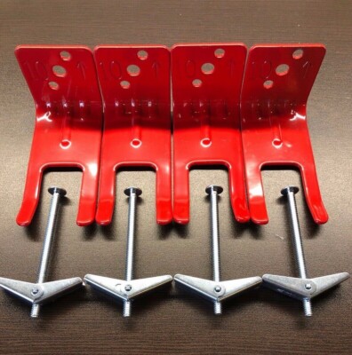  4-FORK STYLE WALL MOUNT 5/10/20 SIZE FIRE EXTINGUISHER  BRACKET W/TOGGLE  BOLT