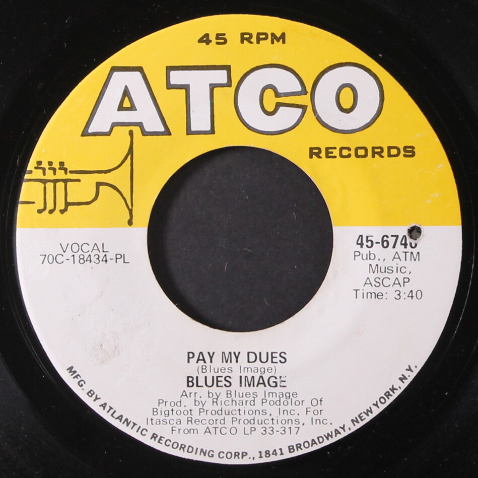 BLUES IMAGE ride captain ride / pay my dues ATCO 7" Single 45 RPM eBay