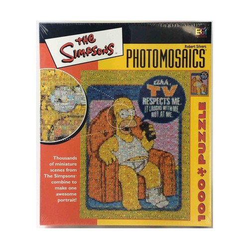 The Simpson's Photomosaics 1000 pc Puzzle 27” X 20” Buffalo Games