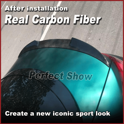 Carbon Heckspoiler Hinten Spoiler Kofferraum Flügel Lippe Passt Für VW CC 13-18 - Picture 3 of 16