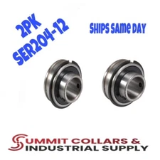 SER204-12 3/4" ER12 Insert Ball Bearing W/Snap Ring NEW 2PK SHIPS SAME DAY