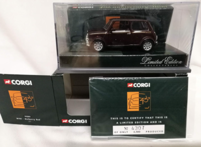 Corgi 04502 Mini 40th Anniversary Mulberry Red 04502 Limited
