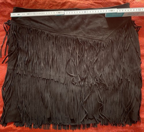 RALPH LAREN Lederrock Ziegenvelour, Gr. 14 / XL, schwarz, NEUWERTIG nie getragen - Bild 4 von 11