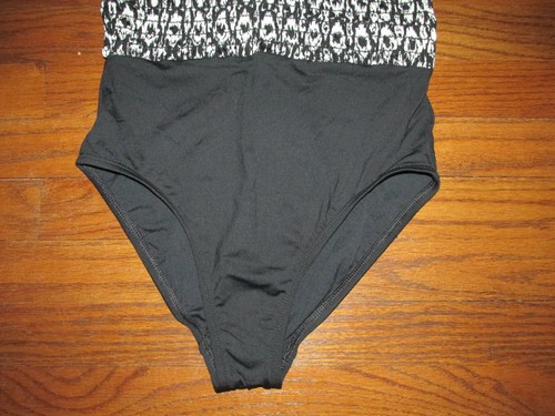 Nuovo costume da bagno La Blanca taglia 6 bianco e nero Kindred Spirit T Back Mio 1 pezzo - Foto 3 di 7
