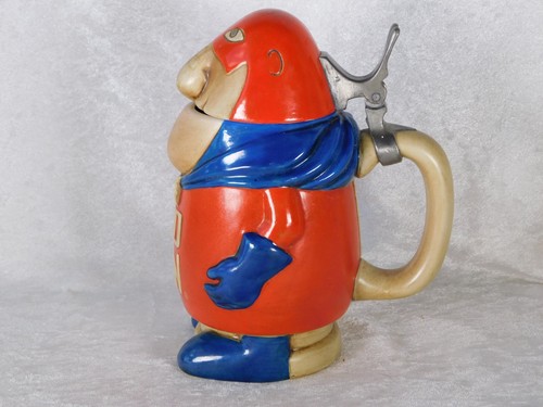 Vintage Originale 1975 CS-1 Bud Man Budweiser Ceramarte Brasile Birra Stein - Foto 5 di 13
